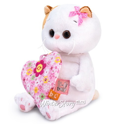 Мягкая игрушка Кошечка Лили Baby с сердечком 20 см купить в  интернет-магазине Winter Story eli.ru, LB-047