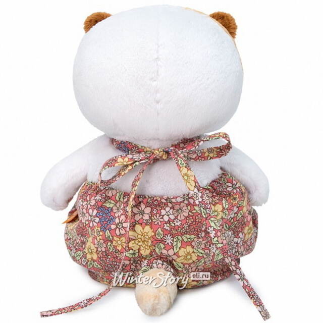 Мягкая игрушка Кошечка Лили Baby в песочнике в цветочек 20 см Budi Basa