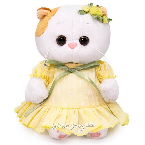 Мягкая игрушка Кошечка Лили Baby в платье из шифона 20 см Budi Basa