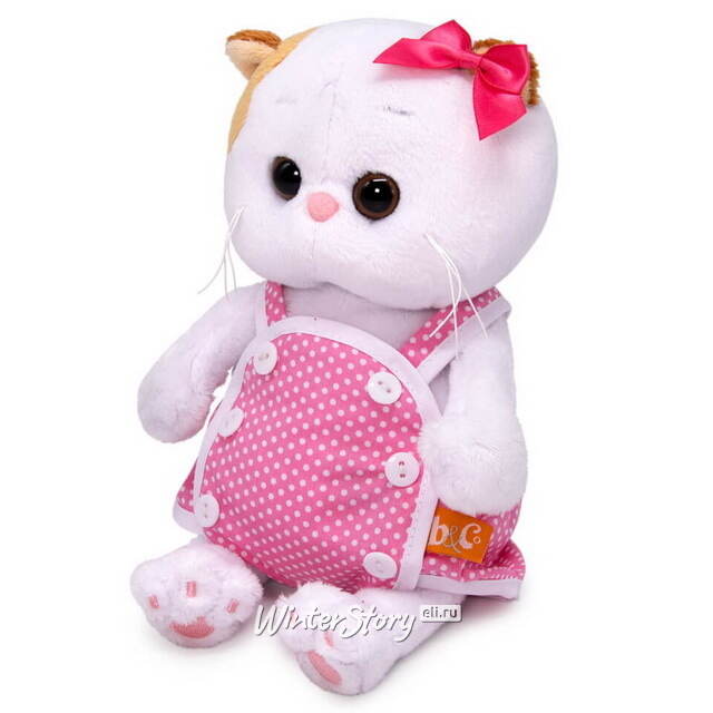 Мягкая игрушка Кошечка Лили Baby в розовом песочнике 20 см Budi Basa