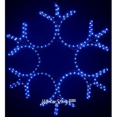 Светодиодная снежинка Ажурная 80 см, синие LED, IP44 BEAUTY LED