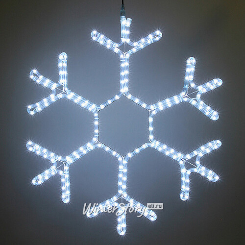 Светодиодная снежинка Агиллар 50 см, холодные белые LED, IP44 BEAUTY LED