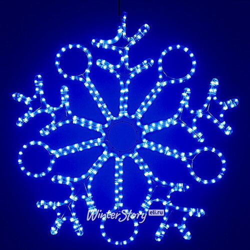 Светящаяся Снежинка 90 см, синие LED, IP44 BEAUTY LED