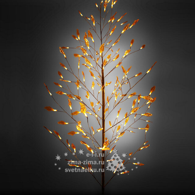Светодиодное дерево "Золотая осень", 180 см, 160 LED, 24V, для помещений, оранжевые лампы BEAUTY LED