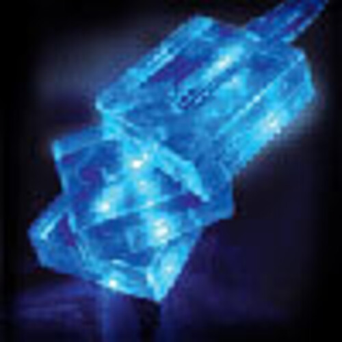 Светодиодная гирлянда Льдинки 20 синих LED ламп 4.5 м, прозрачный ПВХ, контроллер Торг Хаус