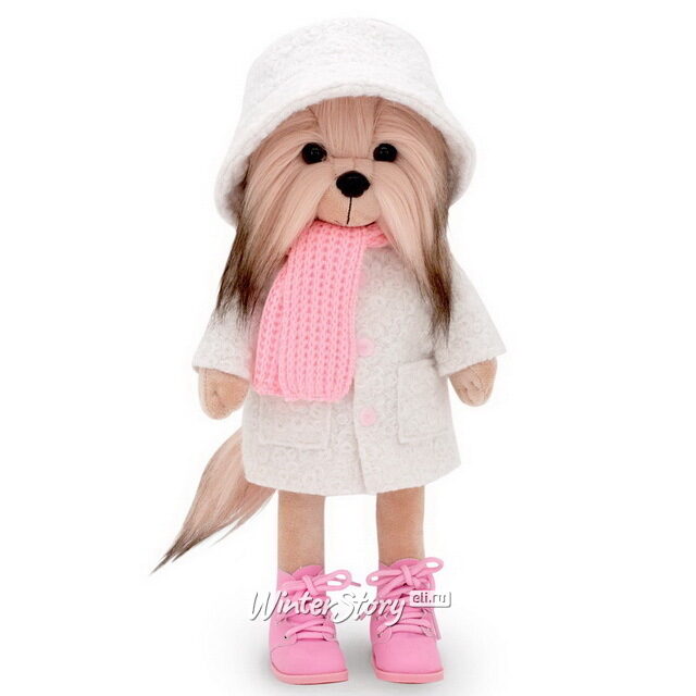 Мягкая игрушка на каркасе Собака Lucky Yoyo: Модная зима 25 см купить в ...