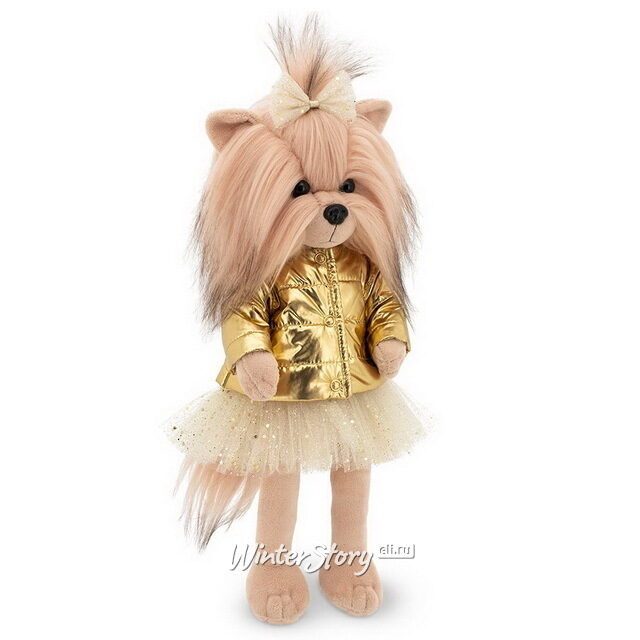 Мягкая игрушка на каркасе Собака Lucky Yoyo: Золотой пуховичок 25 см Orange Toys