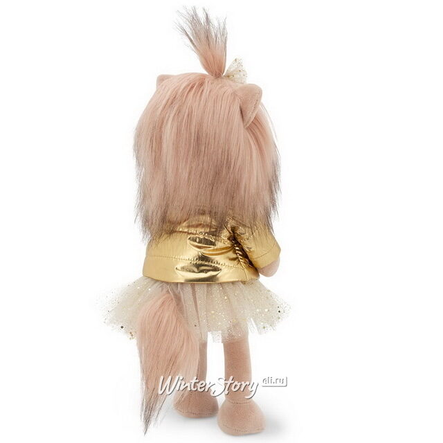 Мягкая игрушка на каркасе Собака Lucky Yoyo: Золотой пуховичок 25 см Orange Toys