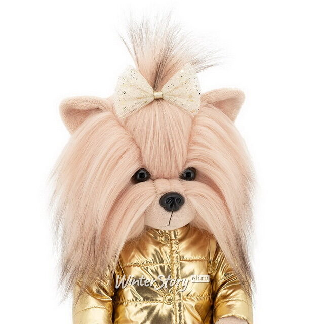 Мягкая игрушка на каркасе Собака Lucky Yoyo: Золотой пуховичок 25 см Orange Toys