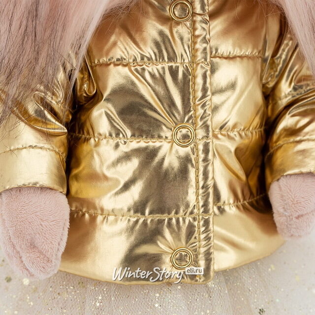 Мягкая игрушка на каркасе Собака Lucky Yoyo: Золотой пуховичок 25 см Orange Toys