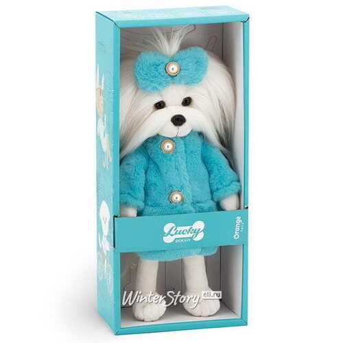 Мягкая игрушка на каркасе Собака Lucky Mimi: Мятная шубка 25 см Orange Toys