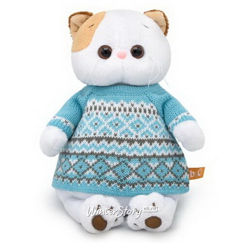 Мягкая игрушка Кошечка Лили в свитере 24 см Budi Basa