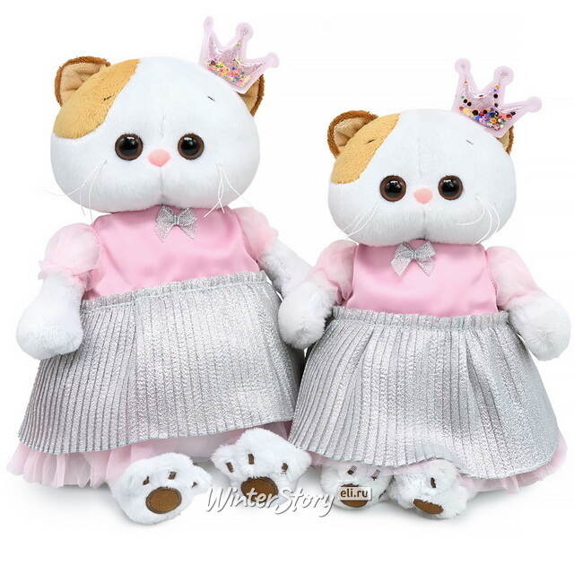 Мягкая игрушка Кошечка Ли-Ли в платье и с короной 24 см Budi Basa