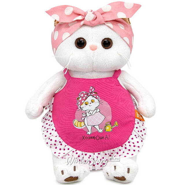 Мягкая игрушка Кошечка Ли-Ли в фартуке 24 см Budi Basa
