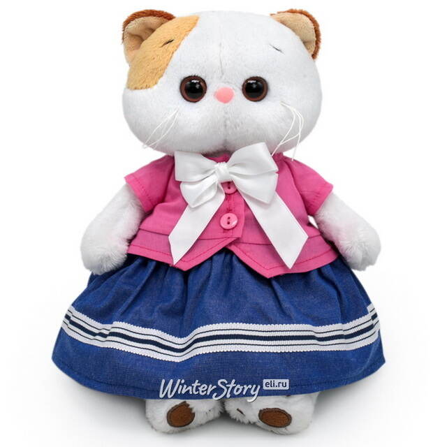 Мягкая игрушка Кошечка Ли-Ли в жакете с бантом и юбке 27 см Budi Basa
