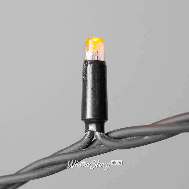 Уличная гирлянда Legoled 100 желтых LED ламп 10 м, черный КАУЧУК, соединяемая, IP44 BEAUTY LED