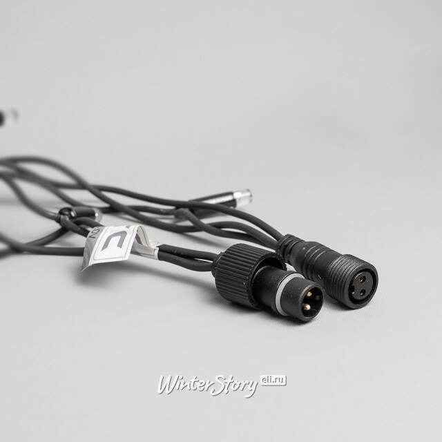 Уличная гирлянда Legoled 100 желтых LED ламп 10 м, черный КАУЧУК, соединяемая, IP44 BEAUTY LED