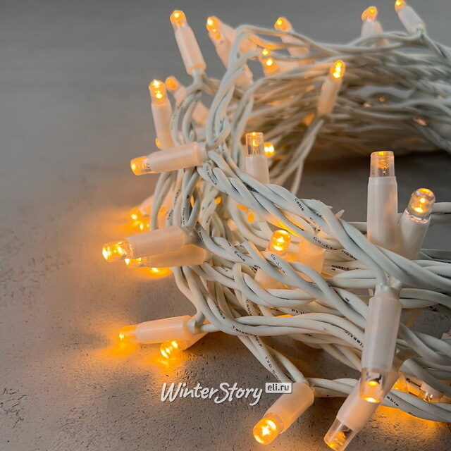 Уличная гирлянда Legoled 100 экстра теплых белых LED, 10 м, белый КАУЧУК, соединяемая, IP65 BEAUTY LED