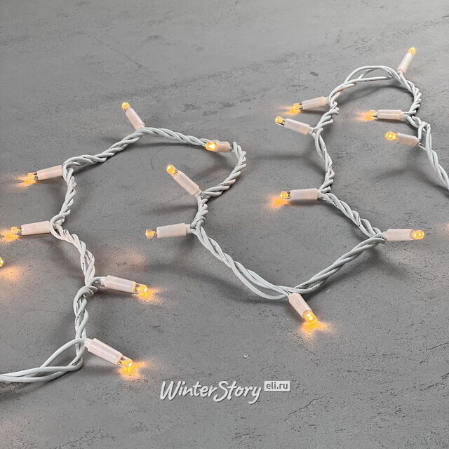 Уличная гирлянда Legoled 100 экстра теплых белых LED, 10 м, белый КАУЧУК, соединяемая, IP65 BEAUTY LED