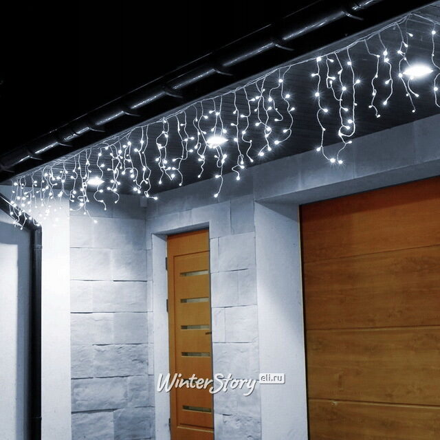 Светодиодная бахрома Legoled 3.2*0.9 м, 168 холодных белых LED, белый КАУЧУК, соединяемая, IP54 BEAUTY LED