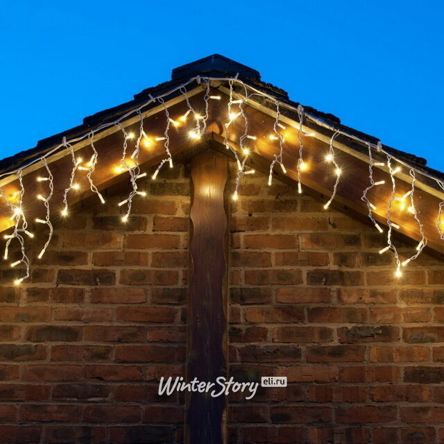 Светодиодная бахрома Legoled 3.1*0.5 м, 120 теплых белых LED, белый КАУЧУК, соединяемая, IP54 BEAUTY LED