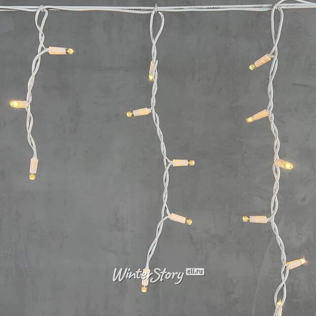 Светодиодная бахрома Legoled 3.1*0.5 м, 120 теплых белых LED, белый КАУЧУК, соединяемая, IP54 BEAUTY LED