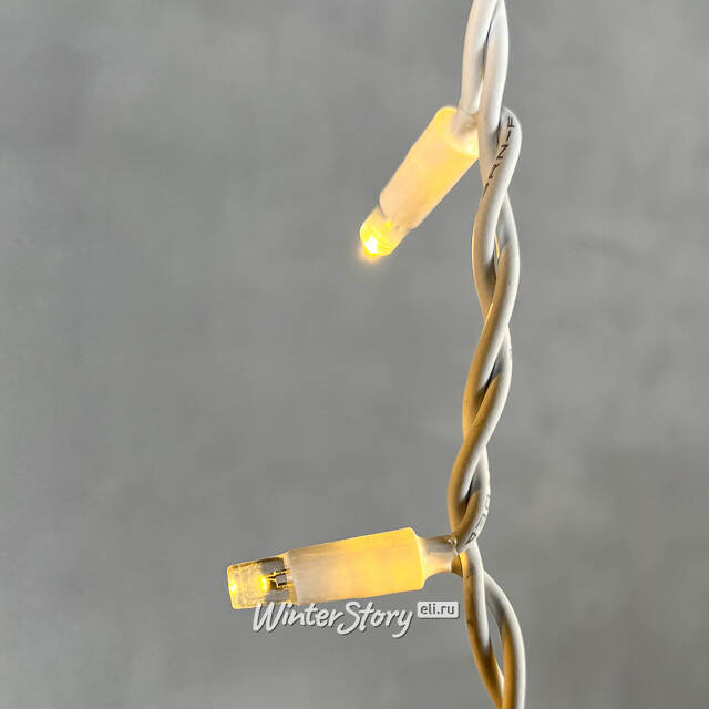 Светодиодная бахрома Legoled 3.1*0.5 м, 120 теплых белых LED, белый КАУЧУК, соединяемая, IP54 BEAUTY LED