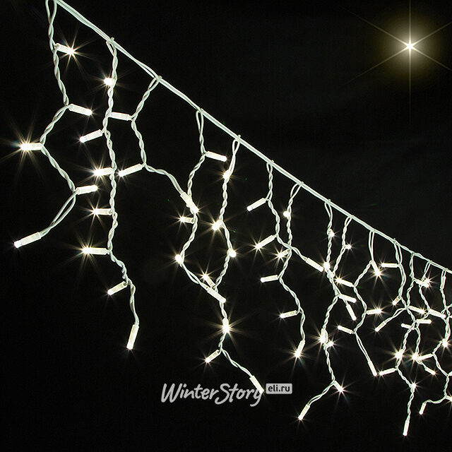 Светодиодная бахрома Legoled 3.1*0.9 м, 232 теплых белых LED ламп, белый КАУЧУК, соединяемая, IP54 BEAUTY LED