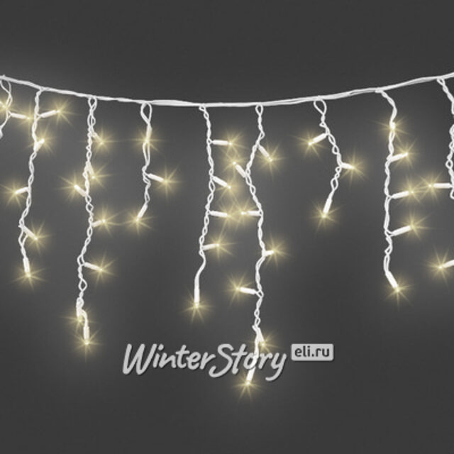 Светодиодная бахрома Legoled 3.1*0.9 м, 232 теплых белых LED ламп, белый КАУЧУК, соединяемая, IP54 BEAUTY LED