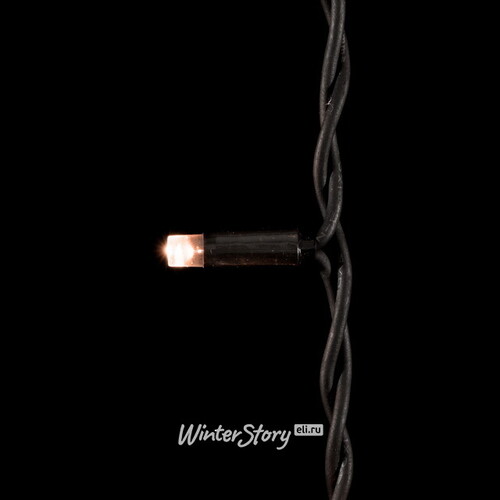 Светодиодная бахрома Legoled 3.2*0.9 м, 168 разноцветных LED, черный КАУЧУК, соединяемая, IP54 BEAUTY LED