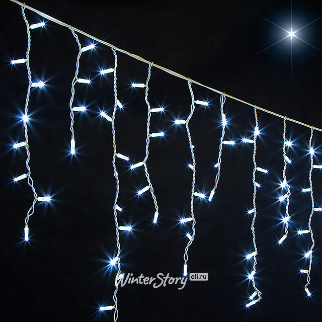 Светодиодная бахрома Legoled 3.1*0.9 м, 232 холодных белых LED, белый КАУЧУК, соединяемая, IP54 BEAUTY LED