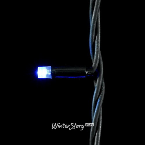 Уличная гирлянда 24V Legoled 72 синие LED лампы, 10 м, черный КАУЧУК, соединяемая, IP54 BEAUTY LED
