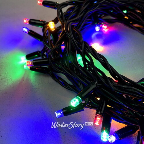 Уличная гирлянда Legoled 100 разноцветных LED, 10 м, черный КАУЧУК, соединяемая, IP65 BEAUTY LED