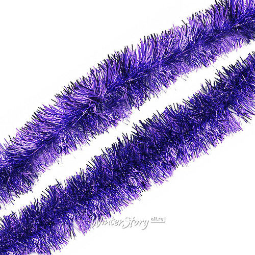 Мишура Праздничная 2 м*70 мм фиолетовая MOROZCO