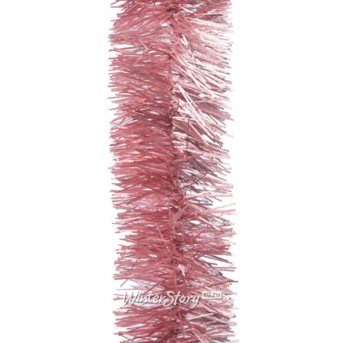 Мишура Праздничная Pastel 2 м*50 мм, розовая MOROZCO