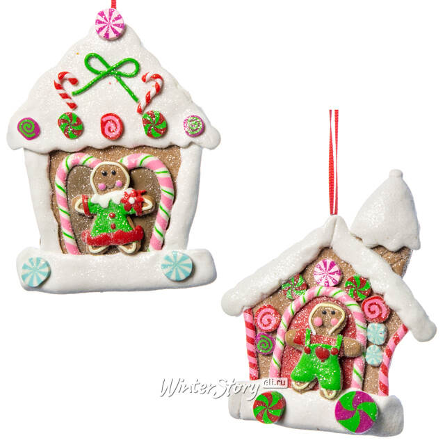Елочная игрушка Домик Прянечки 11 см, подвеска Forest Market (Форест Маркет)