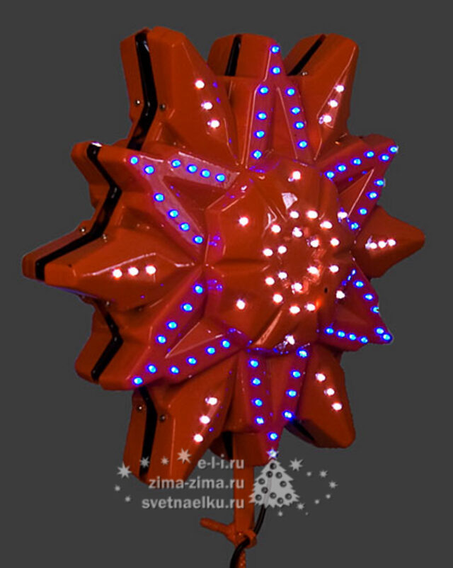 Макушка "Снежинка", эконом, 45см, зеленая GREEN TREES