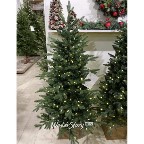 Искусственная елка с гирляндой Мэриленд 152 см в кашпо, 250 теплых белых ламп, ЛИТАЯ + ПВХ A Perfect Christmas