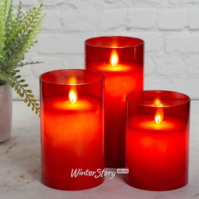 Светодиодная свеча в колбе Ильгриммо 15 см, на батарейках Peha