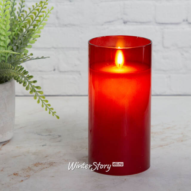 Светодиодная свеча в колбе Ильгриммо 15 см, на батарейках Peha