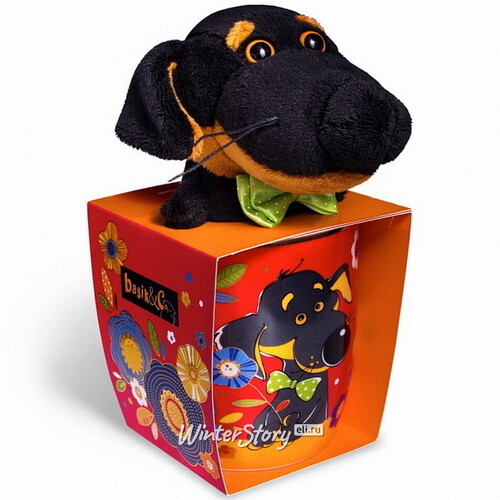 Подарочный набор кружка с игрушкой Собака Ваксон 400 мл Budi Basa