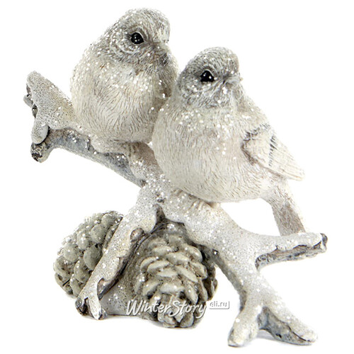 Декоративная фигурка Зимние птички на веточке 10 см Goodwill