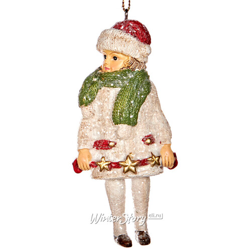 Ёлочная игрушка девочка - Маленькая Энни 12 см, подвеска Goodwill