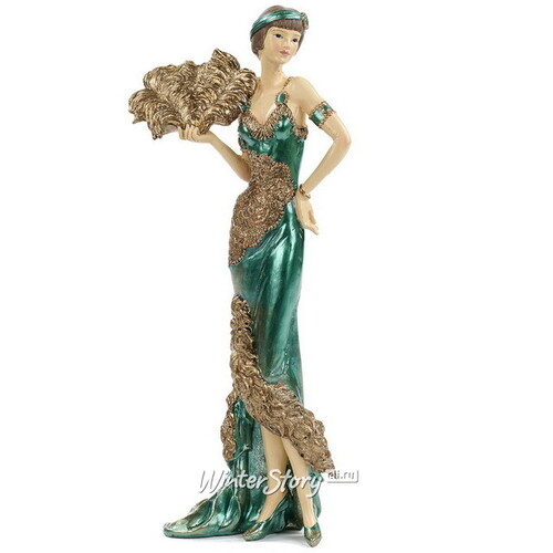 Декоративная статуэтка Леди Феанора с веером  - Il Grande Gatsby 31 см Goodwill