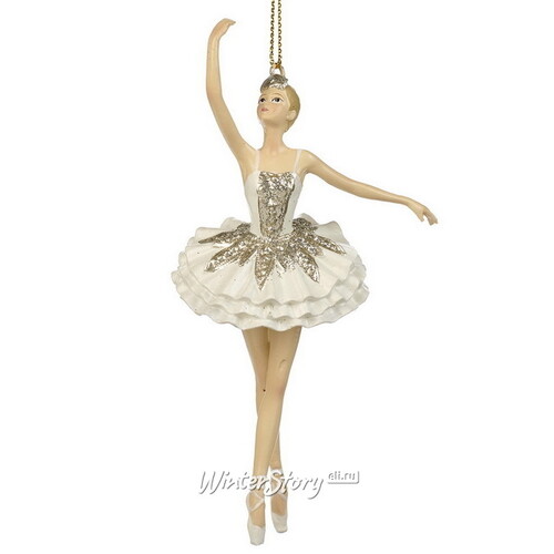 Елочная игрушка Балерина Моана - Вальс Белоснежных Пуантов 14 см, подвеска Goodwill