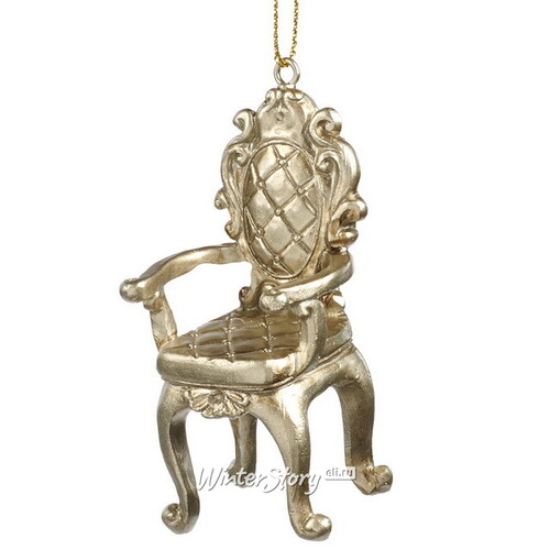 Елочная игрушка Кресло Королевы Йеннифер 8 см, подвеска Goodwill