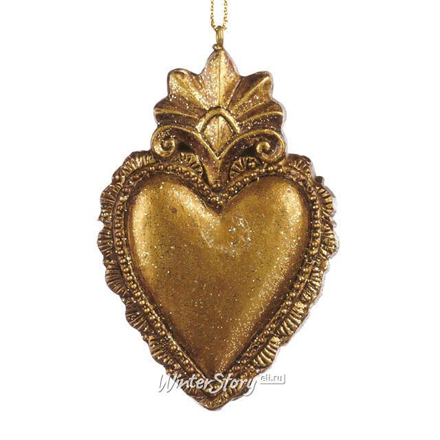 Елочная игрушка Сердце - Royal Nocturne 8 см, подвеска Goodwill