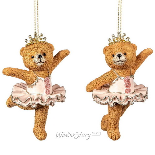 Елочная игрушка Медвежонок Лея - Teddy Ballet 10 см, подвеска Goodwill