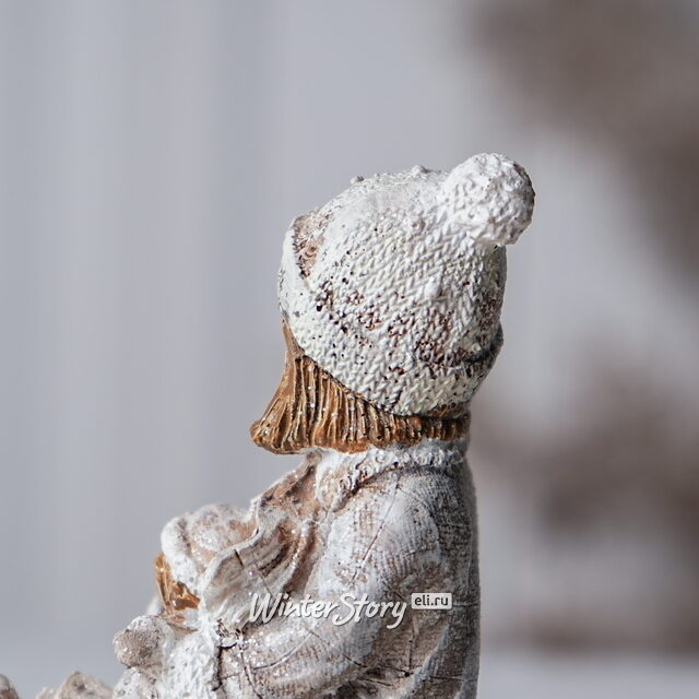 Новогодняя фигурка Winter Fun: Девочка Эйла с куклой на санях 11 см Goodwill