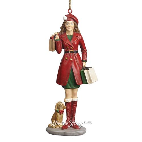Елочная игрушка Леди Маргарет - Christmas Shopping 13 см, подвеска Goodwill